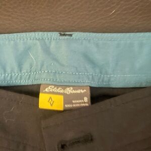 Eddie Bauer Black Trousers with Blue Lining